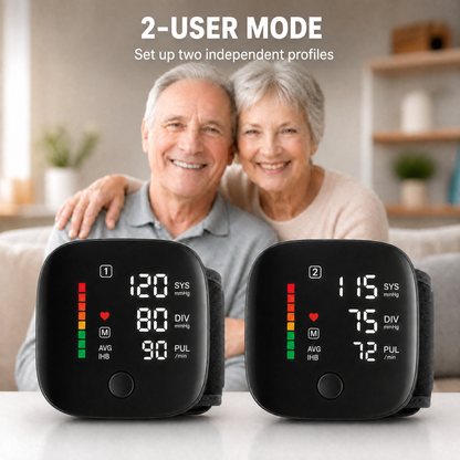 TensioPro™ - Smart Wrist Blood Pressure Monitor