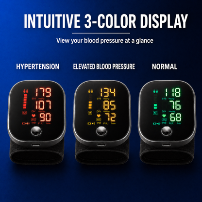 TensioPro™ - Smart Wrist Blood Pressure Monitor